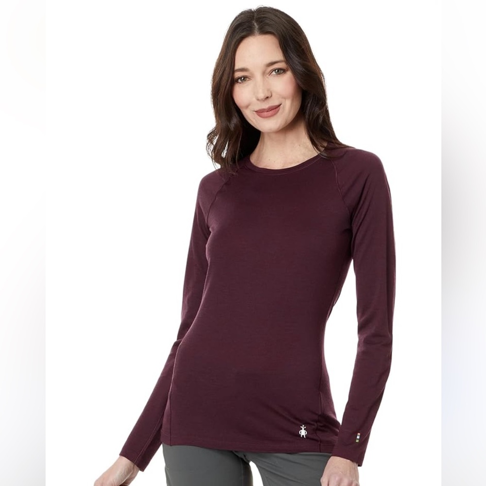 Smartwool Women's Long Sleeve Crew Neck Top - Plum